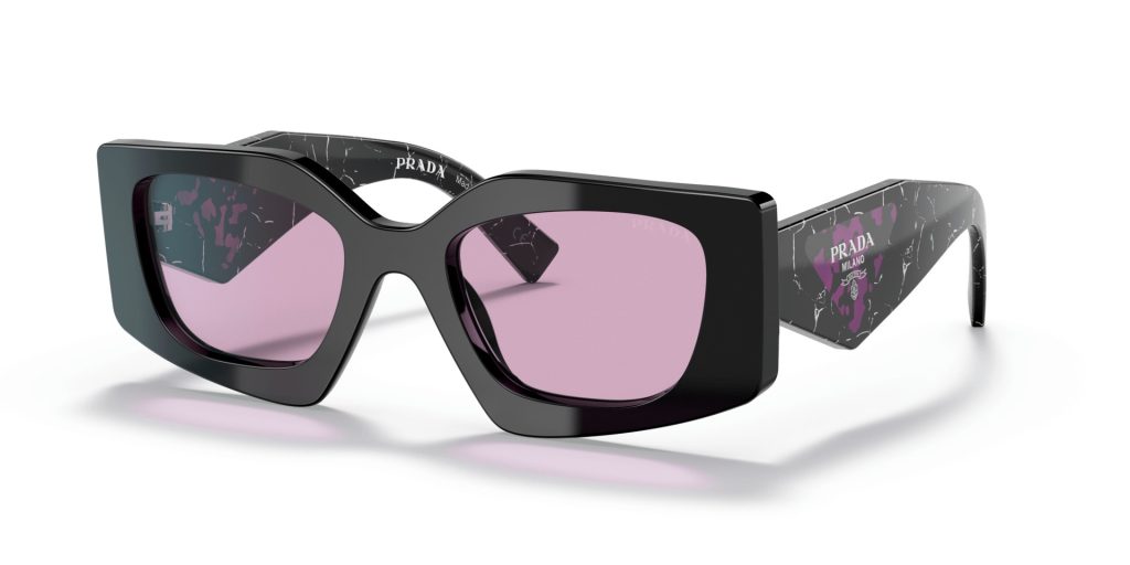 Prada Purple Brown Rectangular Ladies Sunglasses PR 17WS VYJ6X1 49 -  Walmart.com