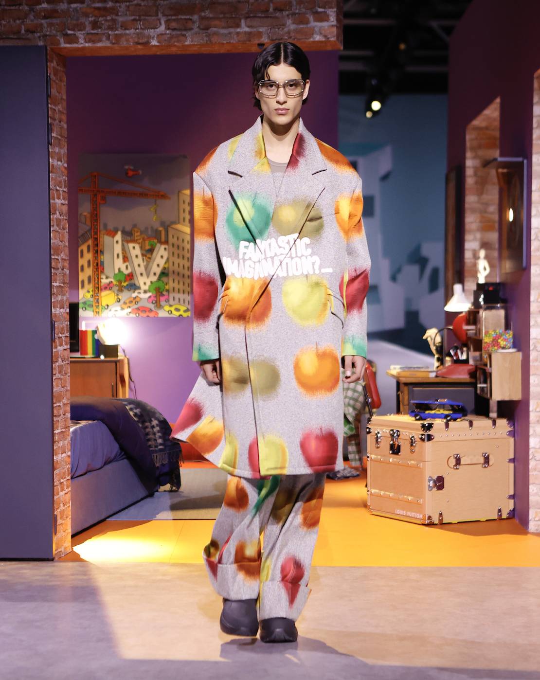 Olive Green & Louis Vuitton Kimono