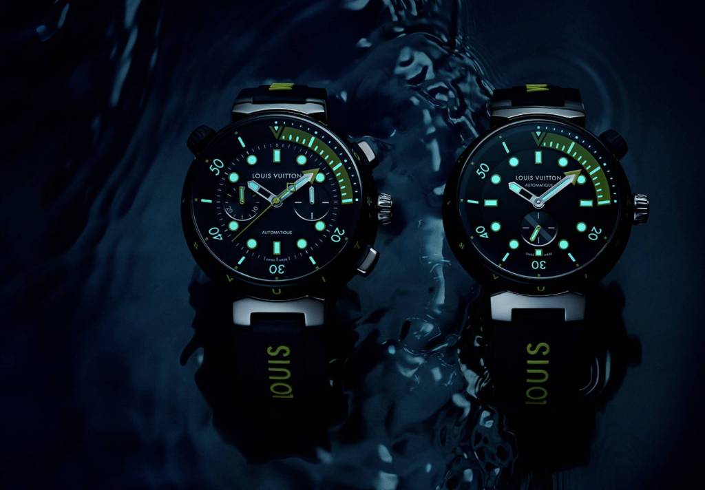 Louis Vuitton Adds a Chrono to Its Sporty Tambour Street Diver