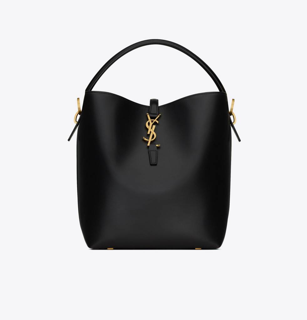 SAINT LAURENT Le 37 small leather bucket bag in 2023